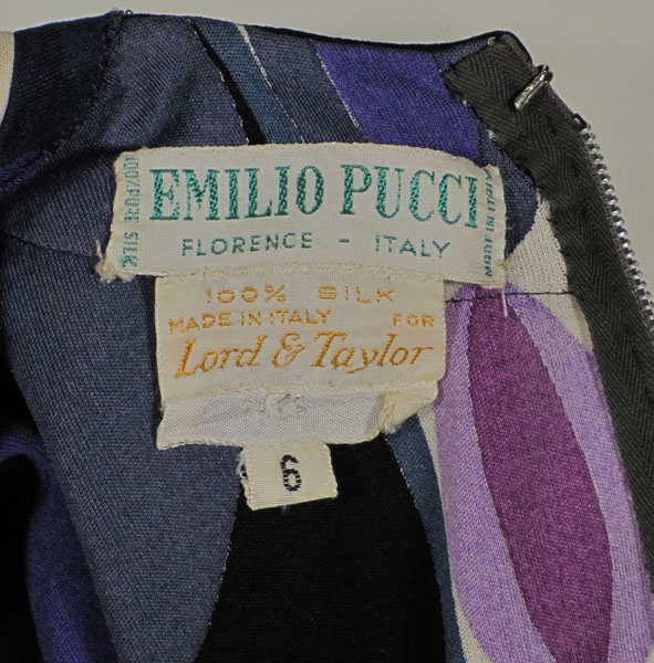 Emilio Pucci vintage one piece dress