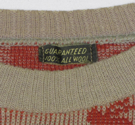 1930年代メンズスキー柄セーター