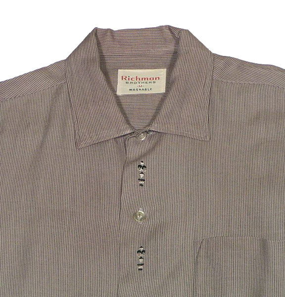 1950's long sleeve men's rayon shirts ビンテージメンズレーヨン長袖シャツ