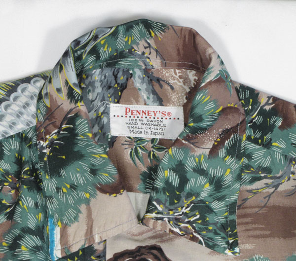 ビンテージ Pennys レーヨンアロハシャツ50's60's Rayon vintage Alha shirts 1950's