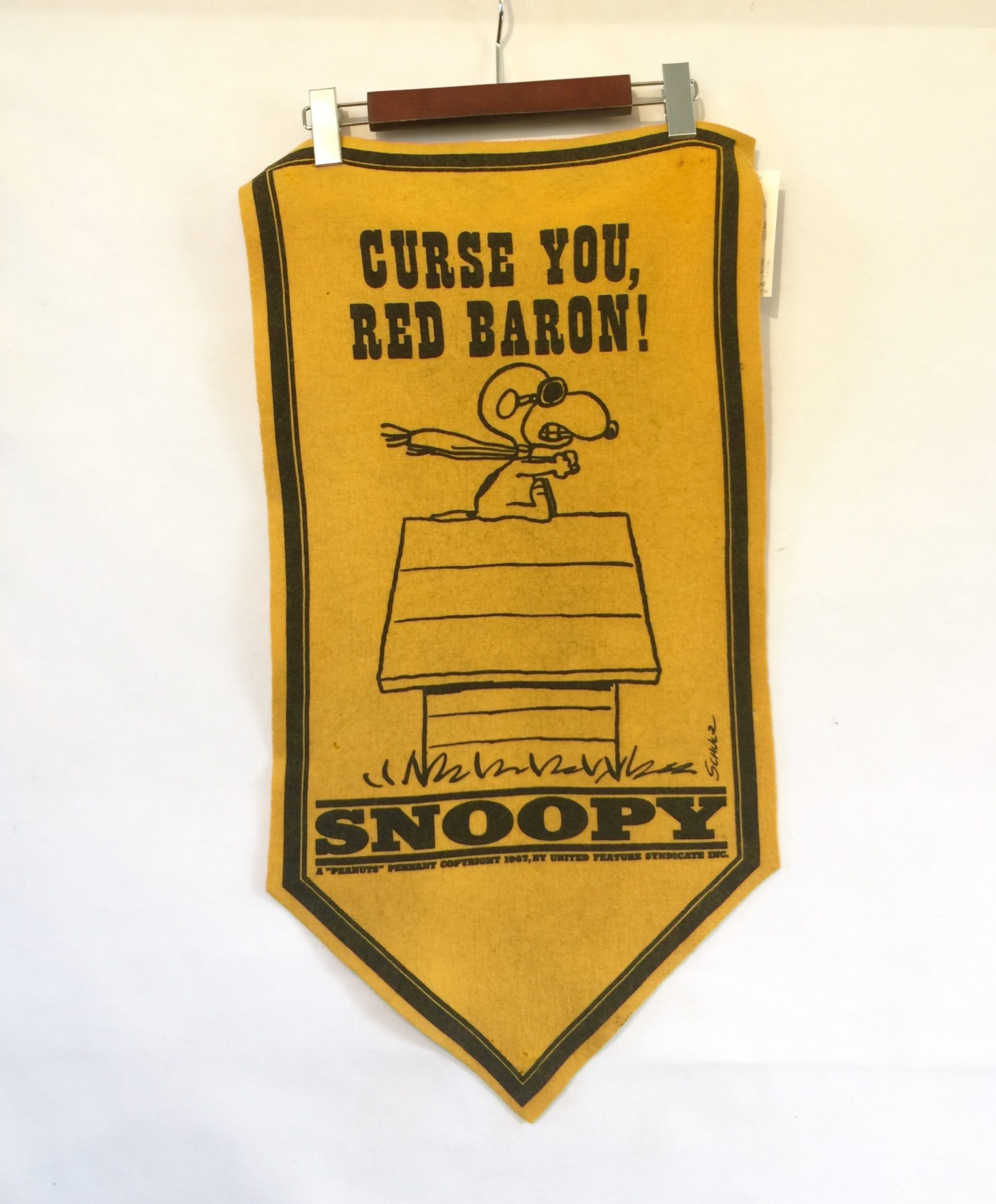 スヌーピー フライングエース バナー SNOOPY ペナント 1960年代
