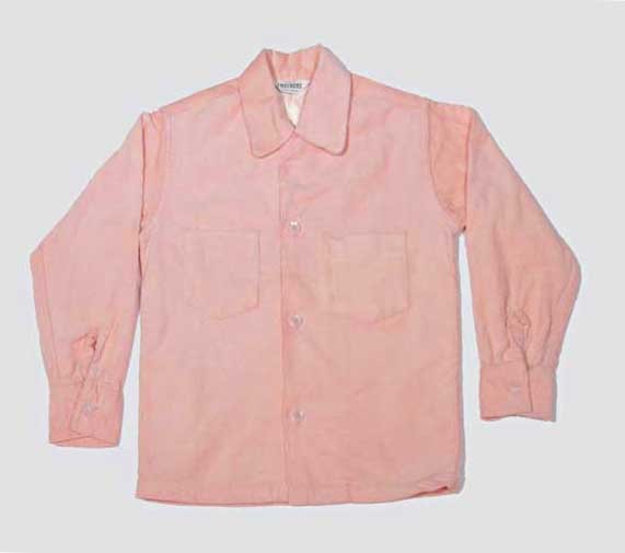 50年代 キッズ 子供 ピンク 長袖 シャツ アメリカ 50's ロカビリー ヴィンテージ