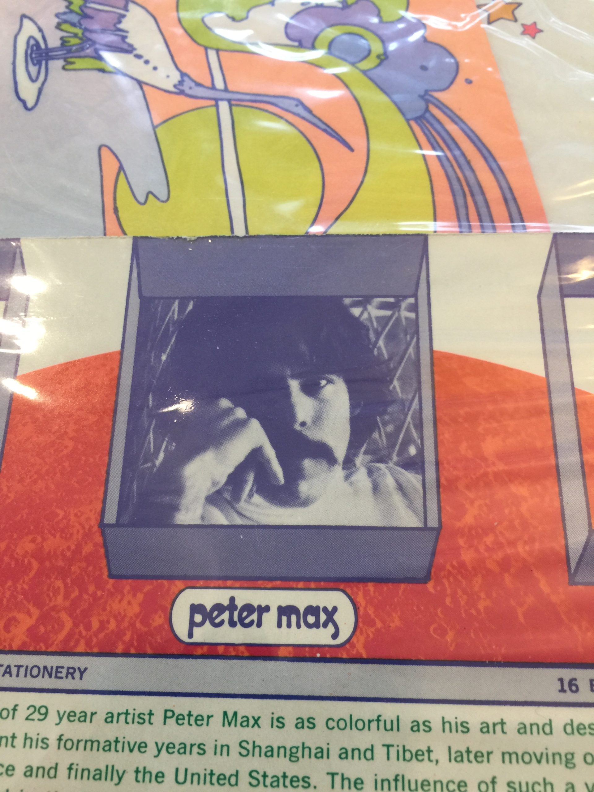 1960年代 60s PETER MAX ピーターマックス レターセット デッドストック Dead stock ＃4