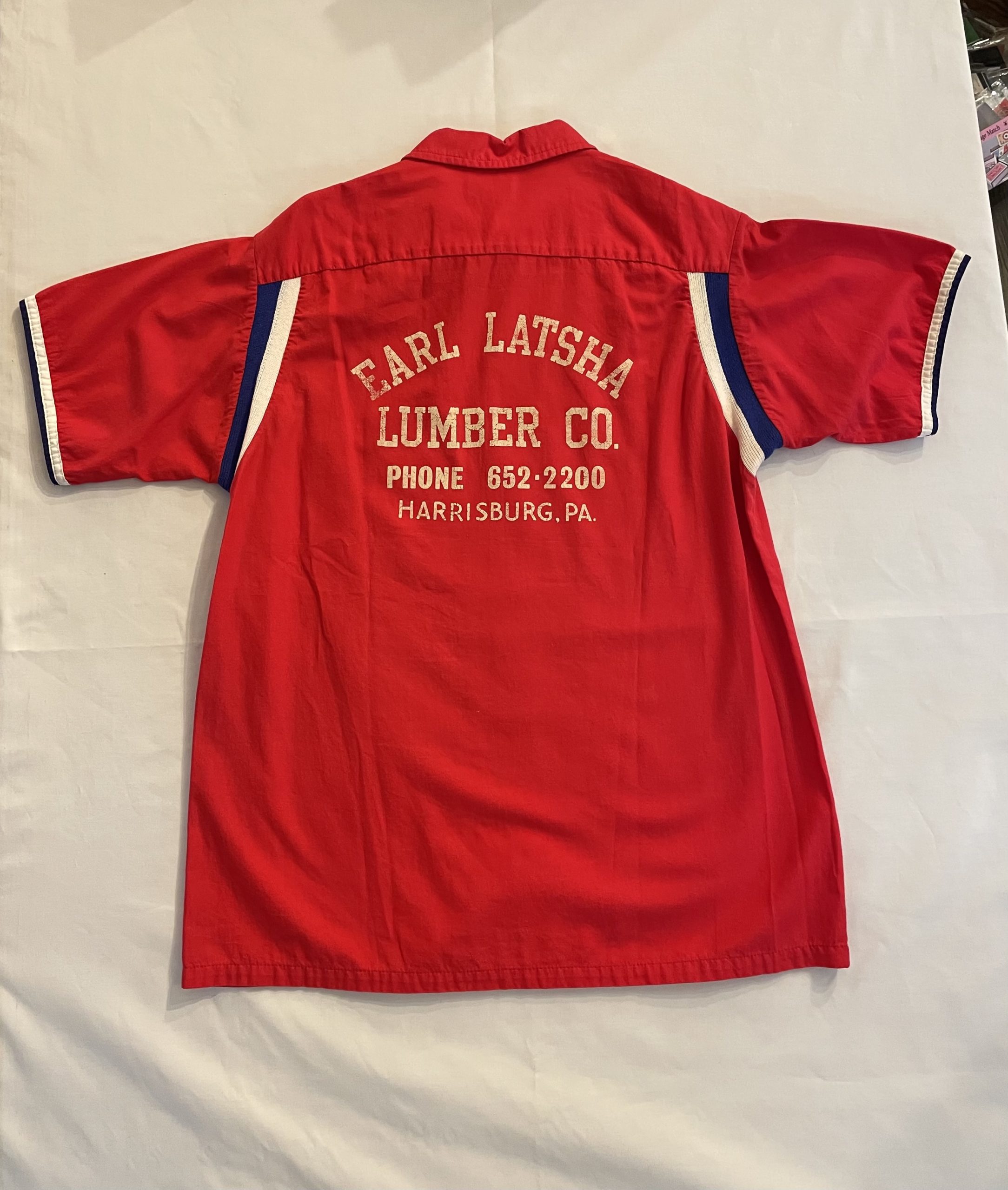 ヴィンテージ ボウリングシャツ 60’ｓ60年代 半袖シャツ 刺繍 赤 ボーリングシャツ
