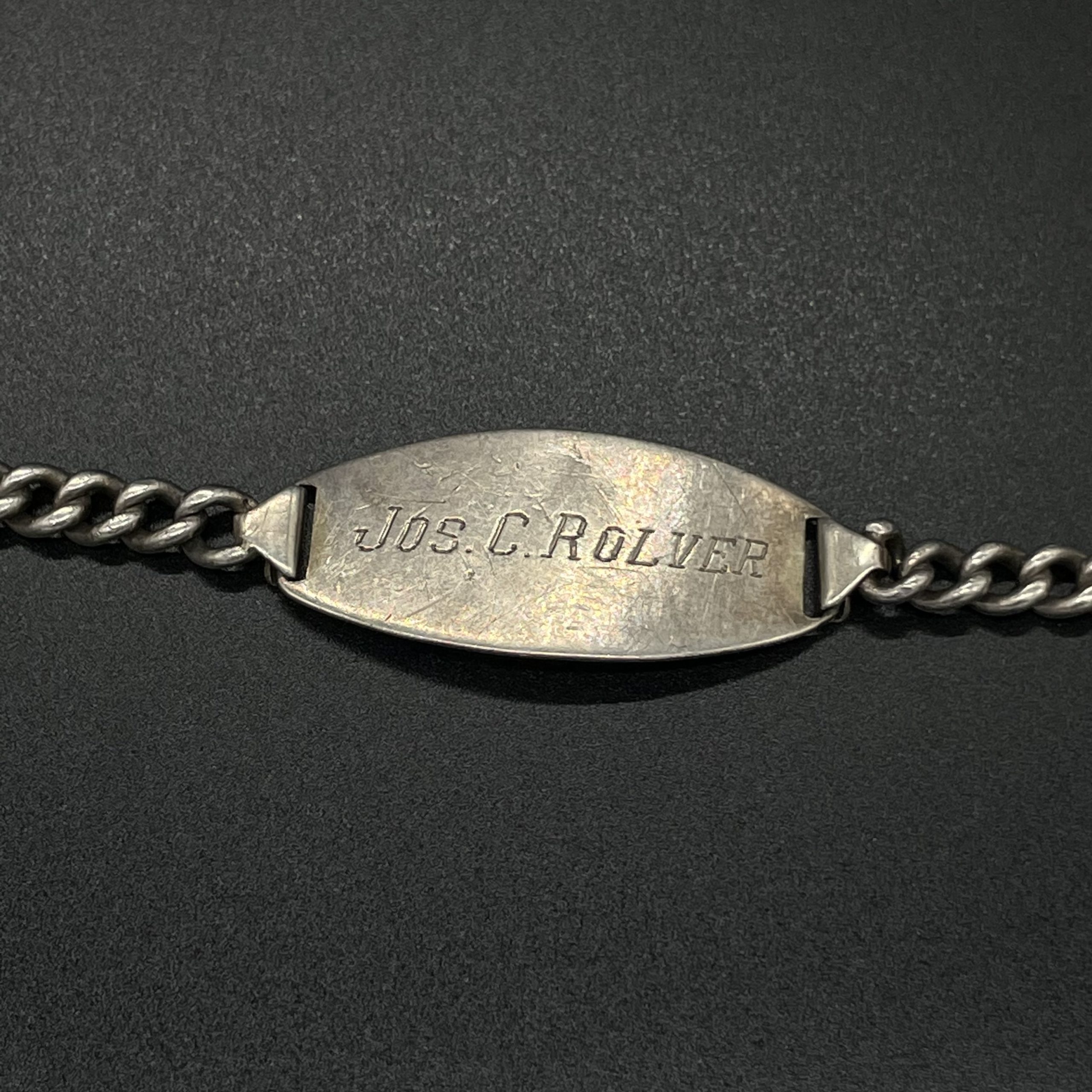 1943年 ヴィンテージ IDブレスレット シルバー 1943 Vintage ID Bracelet Silver