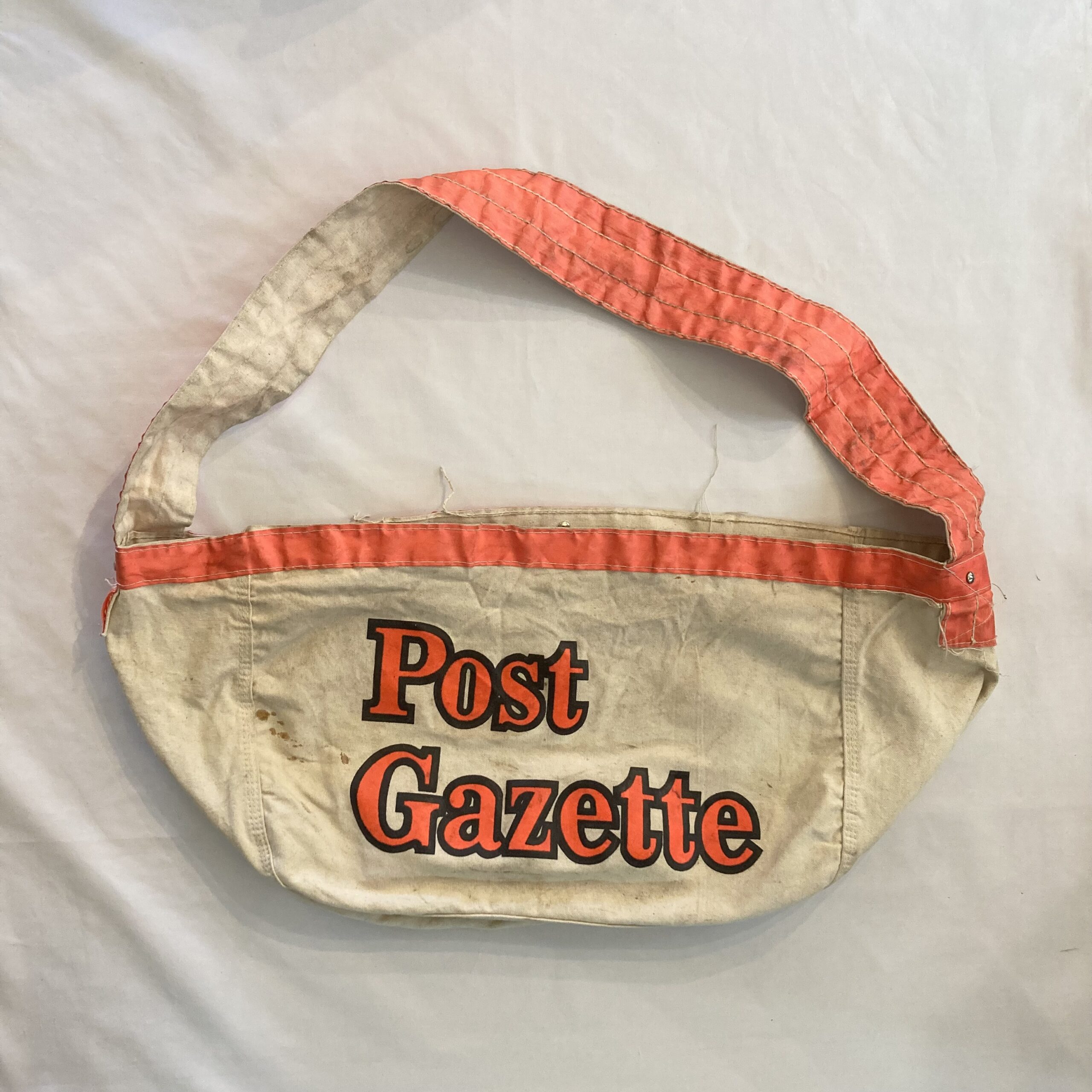 80s News Paper Bag「Post Gazette」80年代 ニュースペーパーバッグ